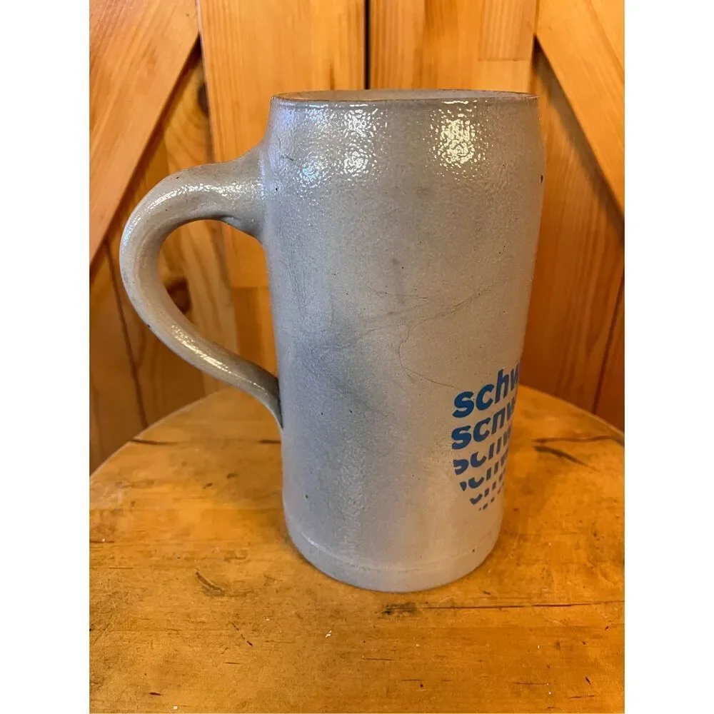 Vintage SCHWABEN BRAU 1L Stoneware Beer Mug Stein Cup Germany (7541)